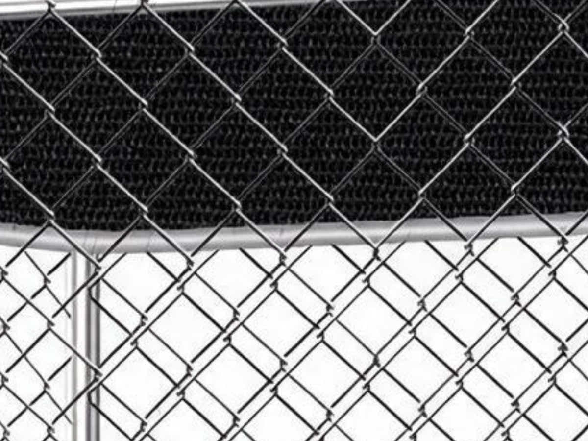 Dog Run With Shade Sail - 4m x 4m x 1.8m