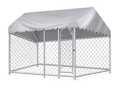 Dog Run with Roof - 4m x 2.3m x 2.3m