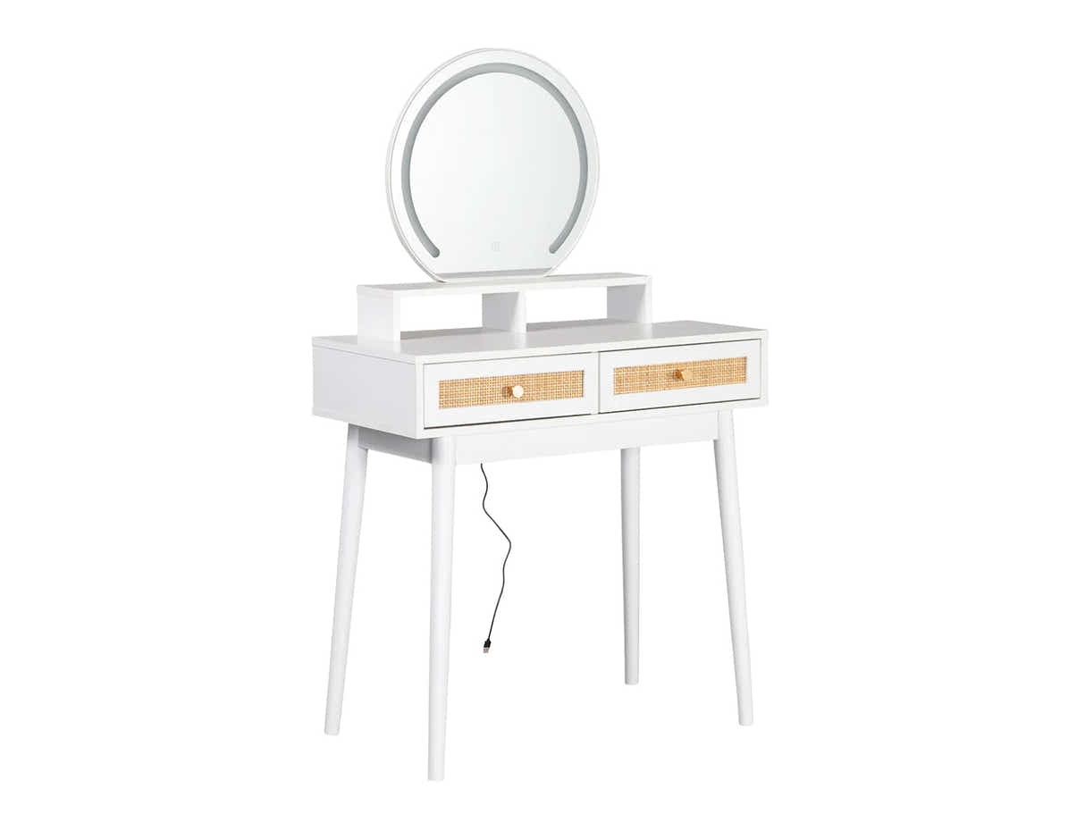 Naturlig Dressing Table with LED Light