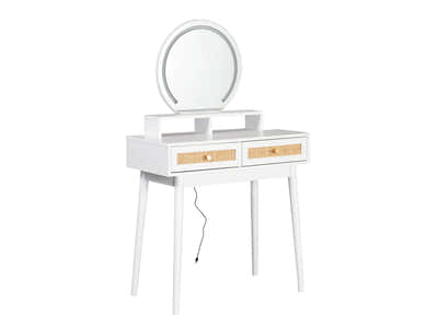 Naturlig Dressing Table with LED Light