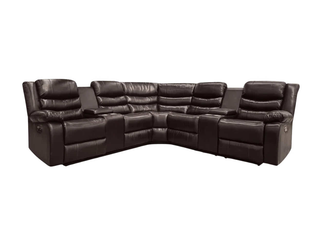 Pamela Recliner Sofa Set with LED Light