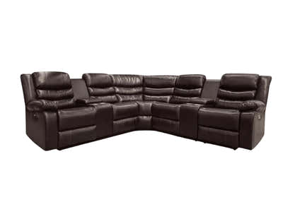 Pamela Recliner Sofa Set with LED Light