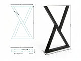 ZK-Frame Metal Table Legs - Set of 2