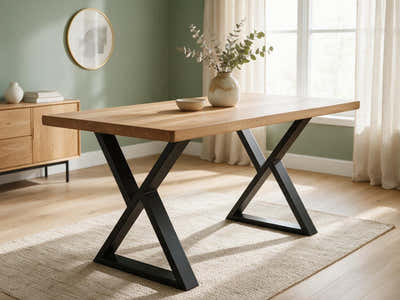 ZK-Frame Metal Table Legs - Set of 2