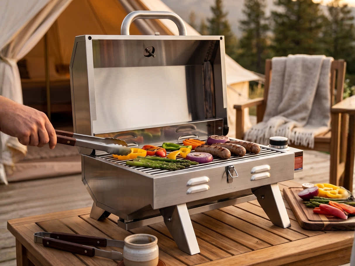 Portable Stainless Steel Gas BBQ Grill
