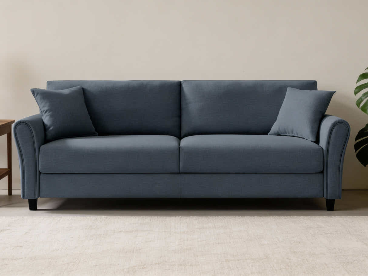 DS New Cozza Linen Sofa - Dark Grey