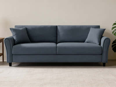 New Cozza Linen Sofa - Dark Grey