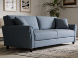 New Cozza Linen Sofa - Dark Grey