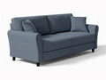 DS New Cozza Linen Sofa - Dark Grey