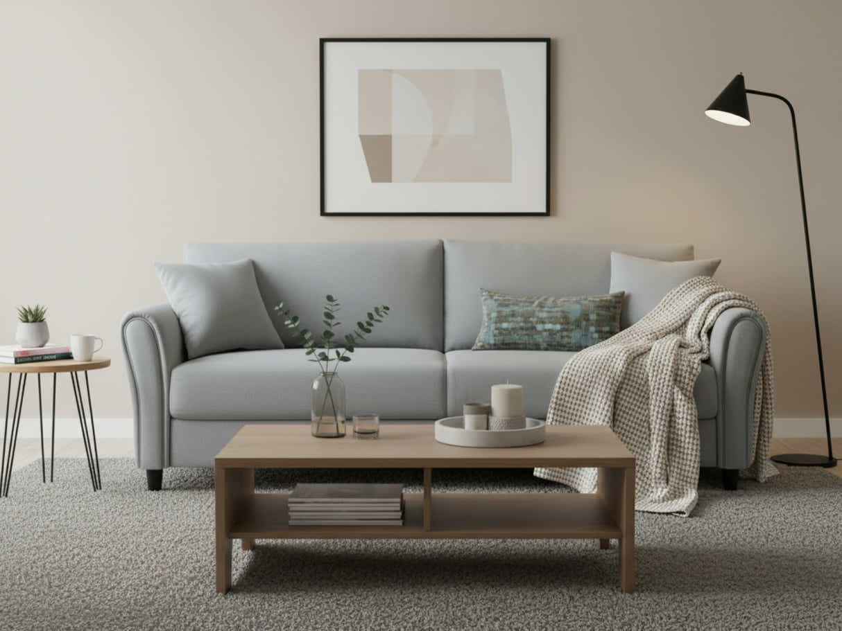New Cozza Linen Sofa - Light Grey