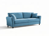 New Cozza Linen Sofa - Blue