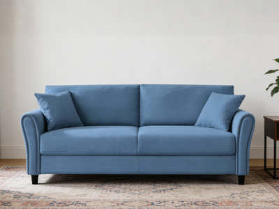 New Cozza Linen Sofa - Dark Navy