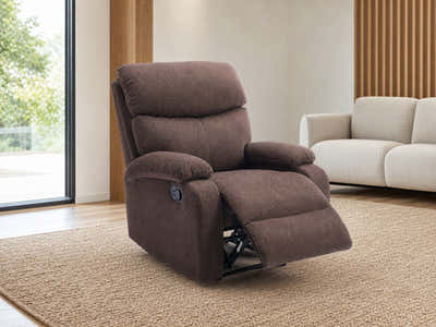 Giselle Boucle Recliner Chair - Brown