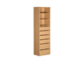 Mattone 6-Drawer Wardrobe Wood with 3 Shelves