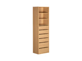 Mattone 6-Drawer Wardrobe Wood with 3 Shelves