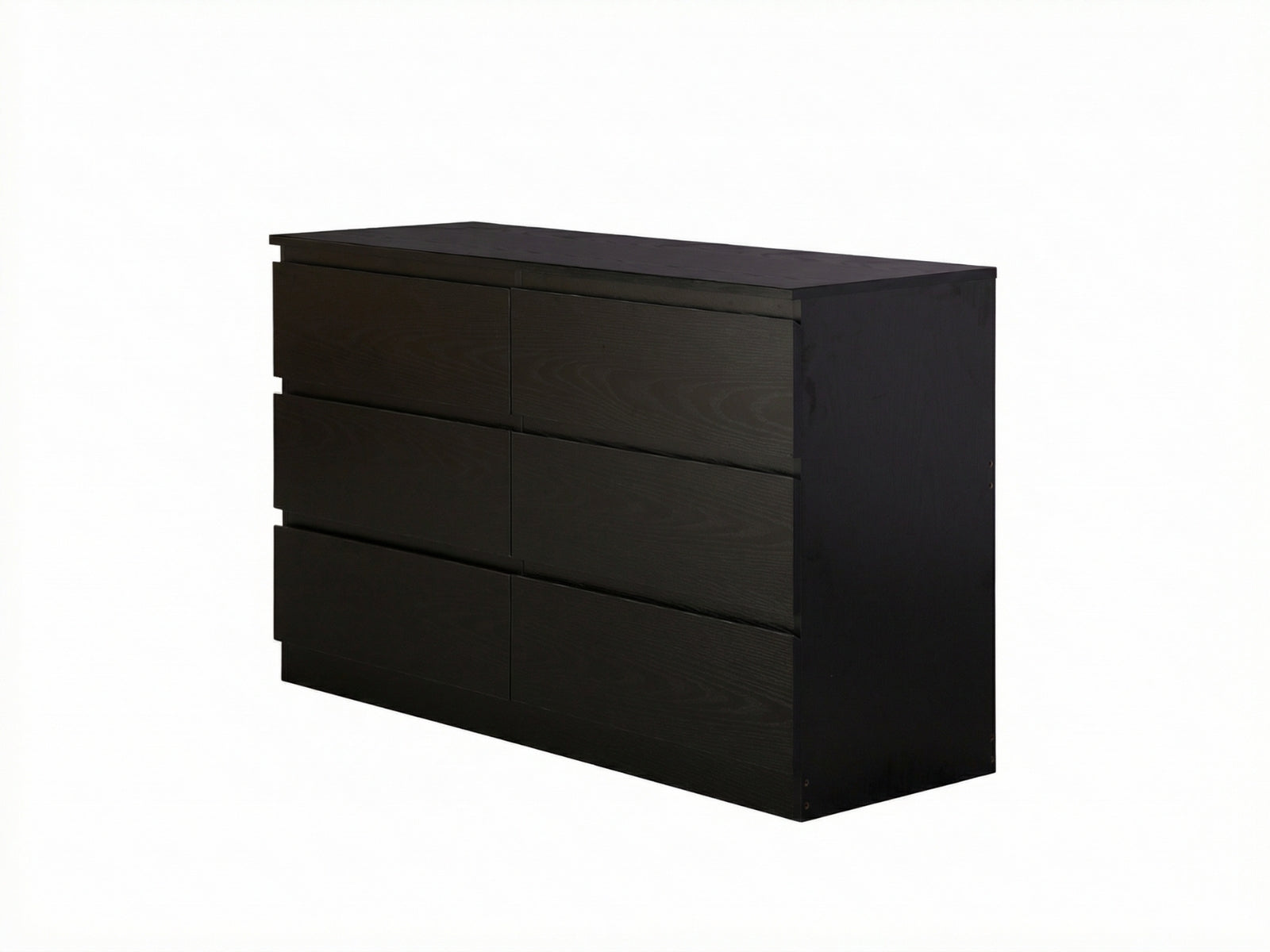 kullen 6 drawer dresser black brown Xclusive 6-Drawer Lowboy | 120 cm Wide Chest Unit