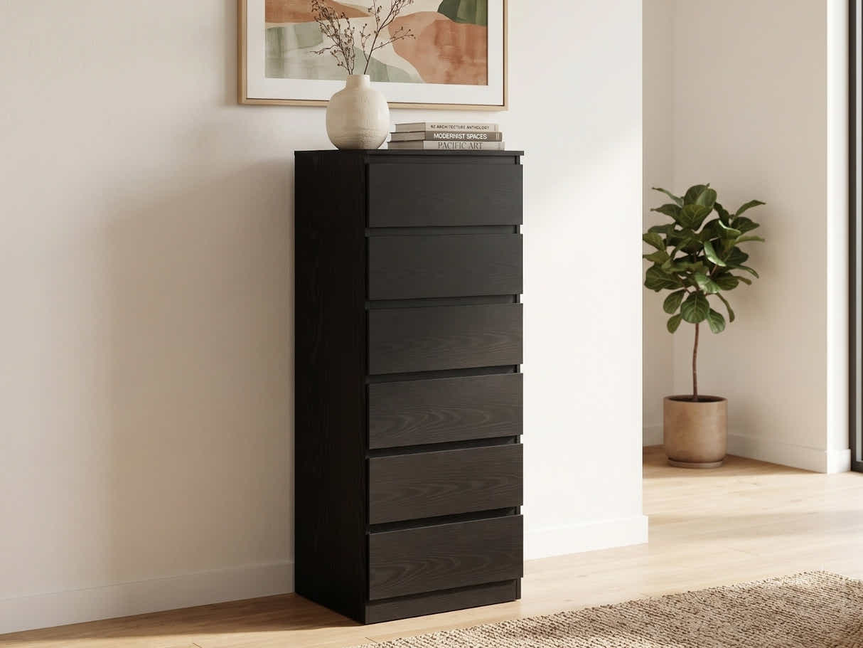 Xclusive 6-Drawer Slim Tallboy