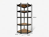 5-Layer Boltless Corner Shelving - Black