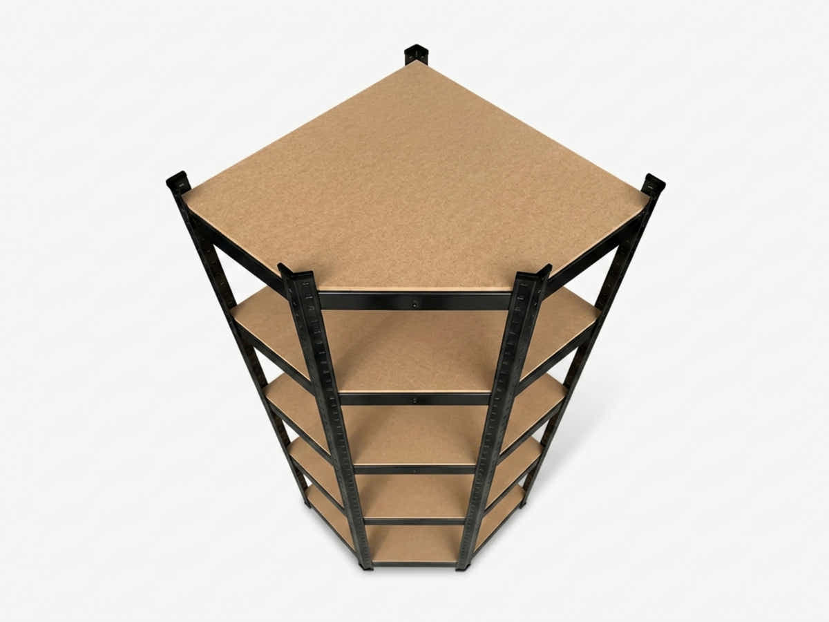 5-Layer Boltless Corner Shelving - Black