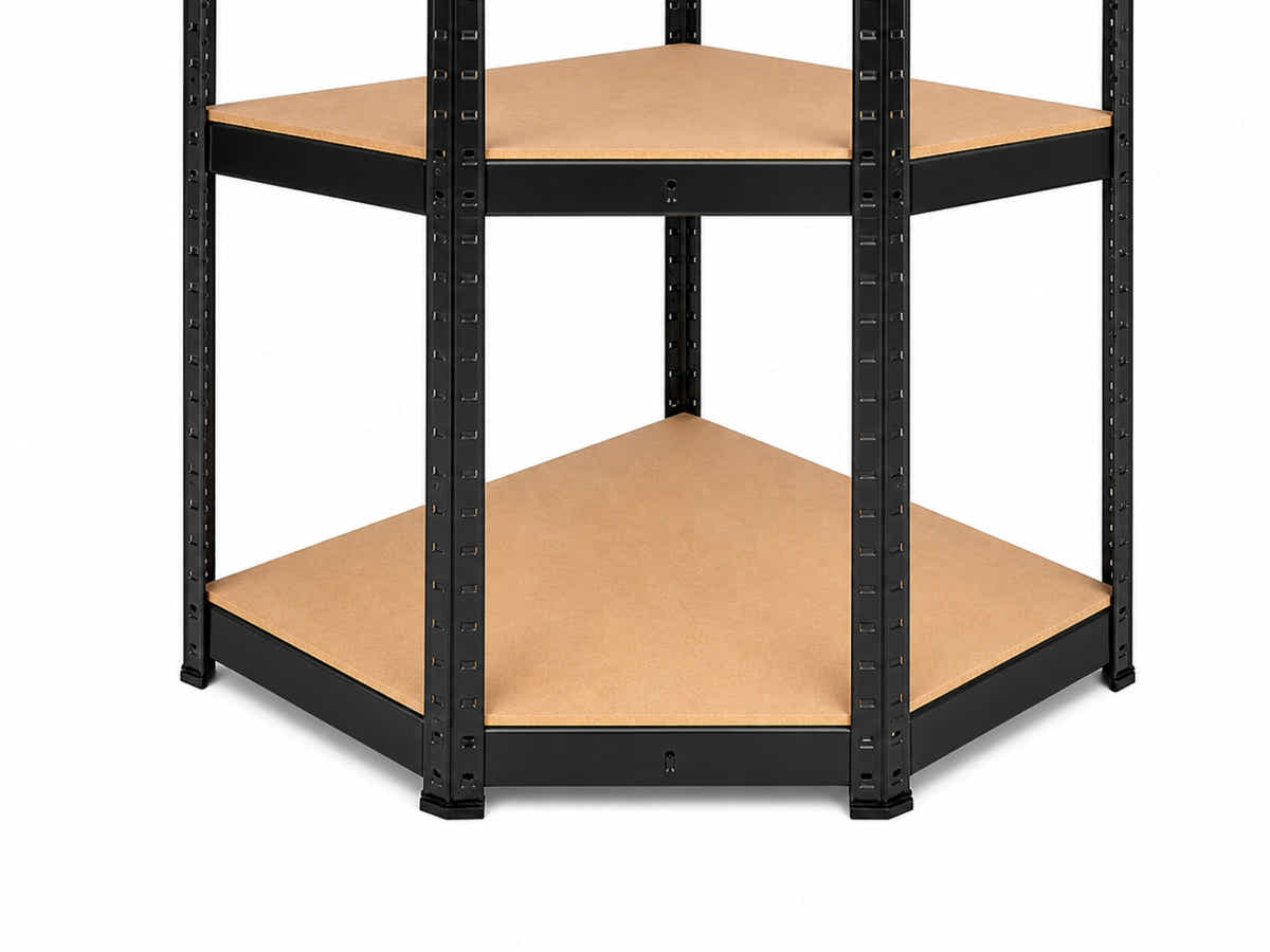 5-Layer Boltless Corner Shelving - Black