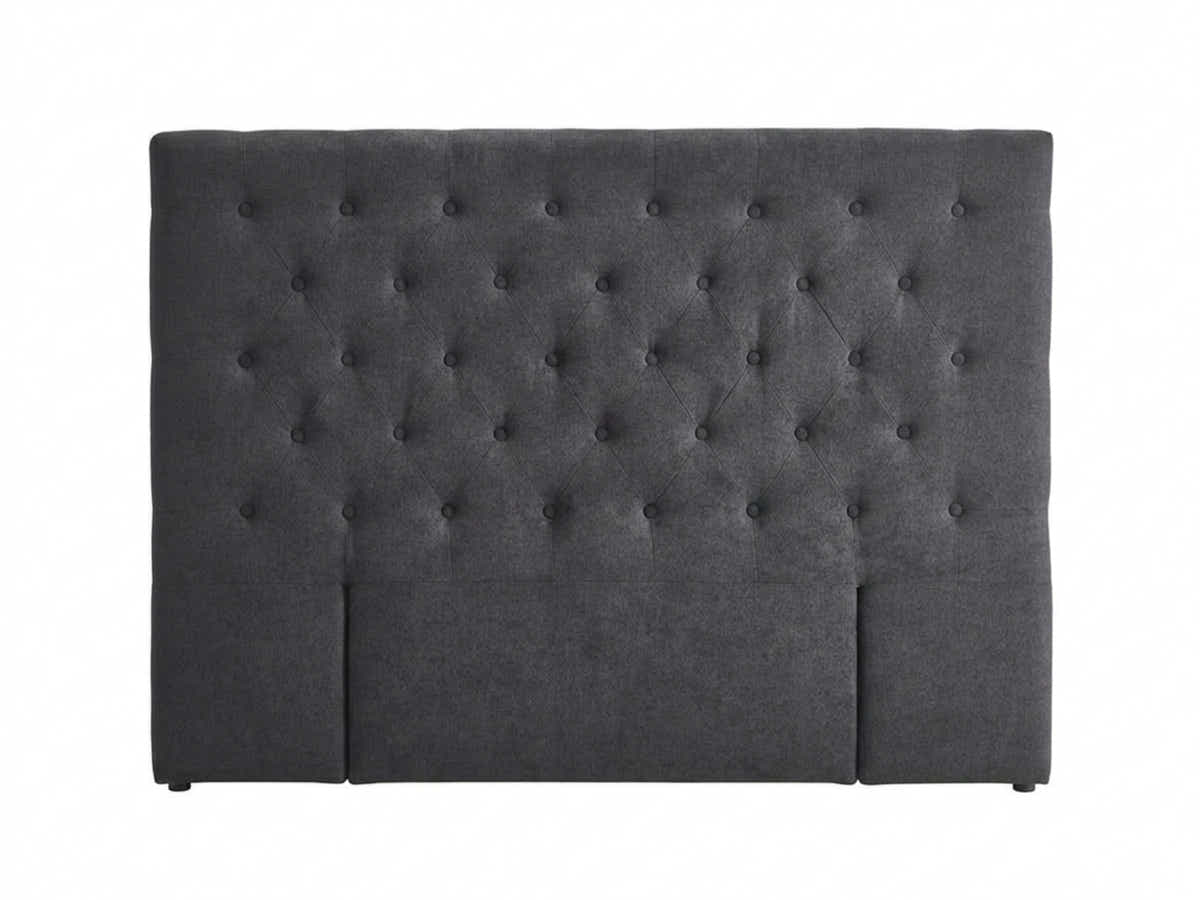 Rakel Linen Headboard Black - King