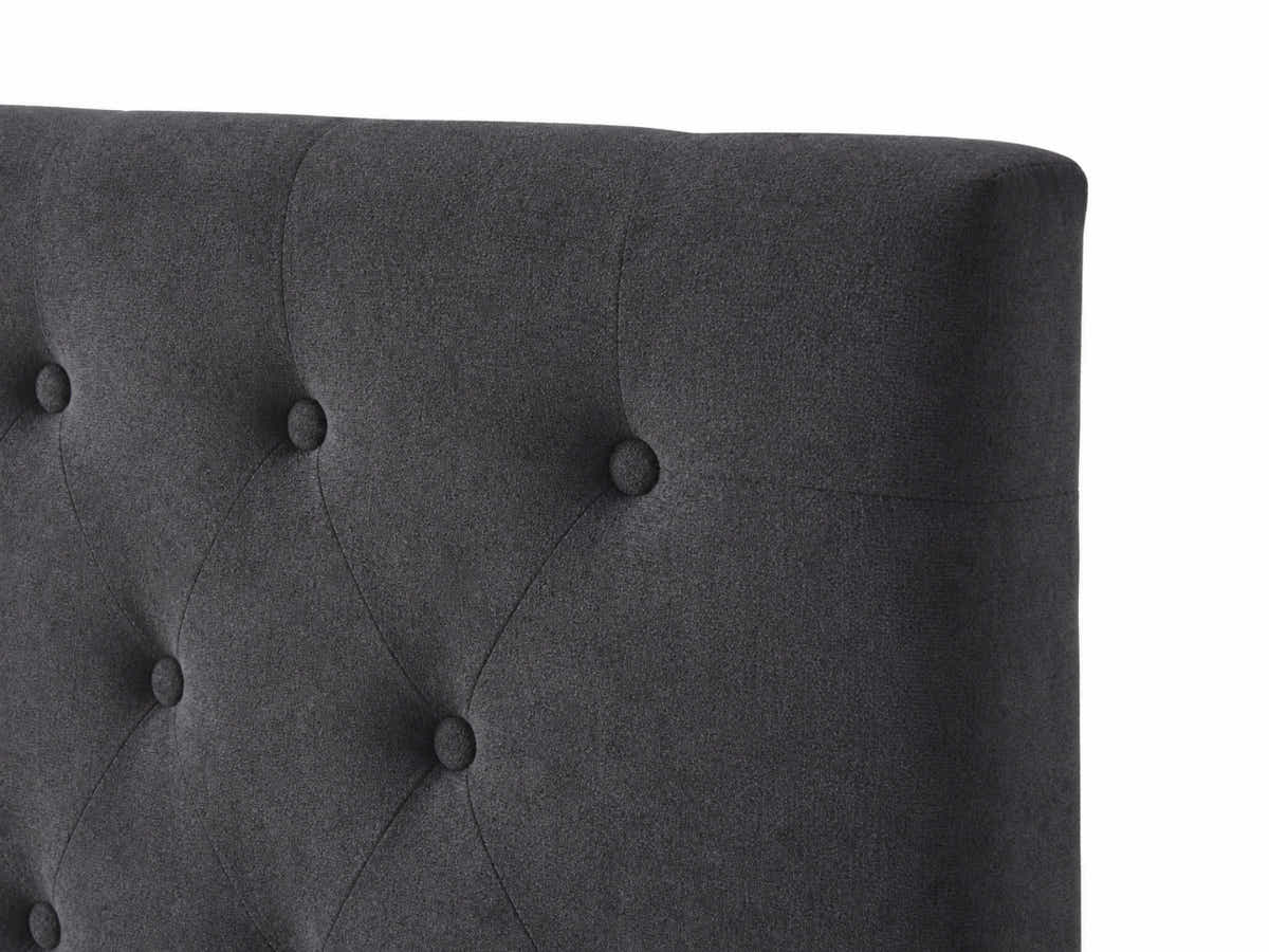 Rakel Linen Headboard Black - King