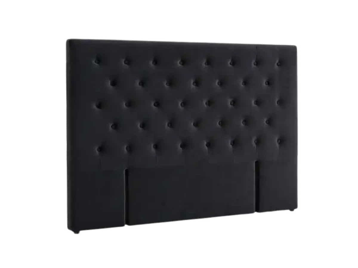 DS Rakel Velvet Headboard Black- King