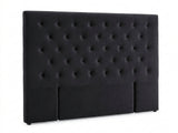 Rakel Velvet Headboard Black- King
