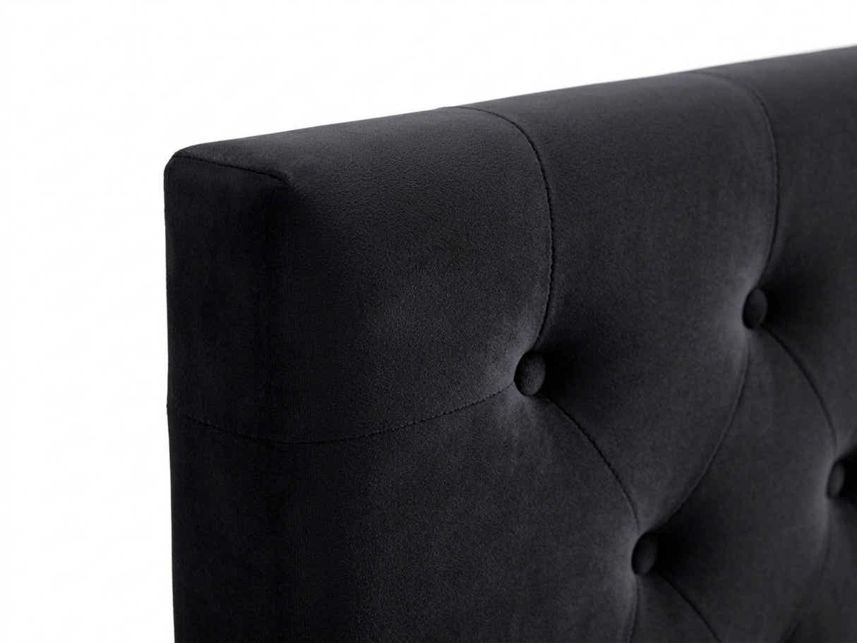 Rakel Velvet Headboard Black- King