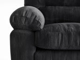 Lincole Corduroy 2-Piece Sofa Set - Dark Grey
