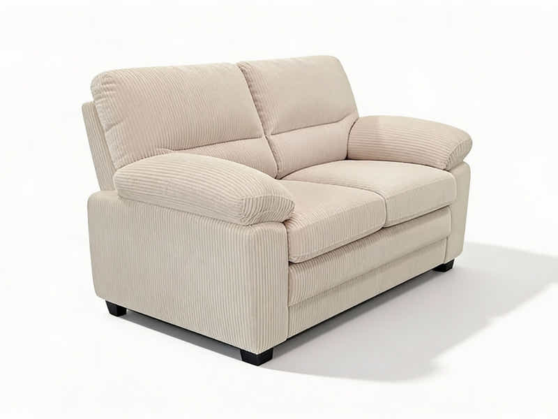 Lincole Corduroy 2-Piece Sofa Set - Beige