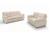 Lincole Corduroy 2-Piece Sofa Set - Beige