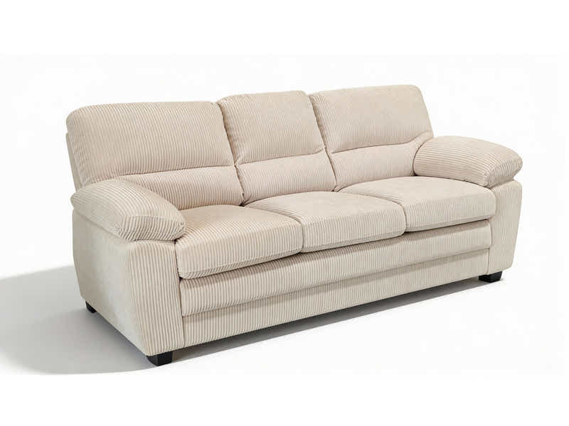 Lincole Corduroy 2-Piece Sofa Set - Beige