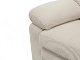 Lincole Corduroy 2-Piece Sofa Set - Beige