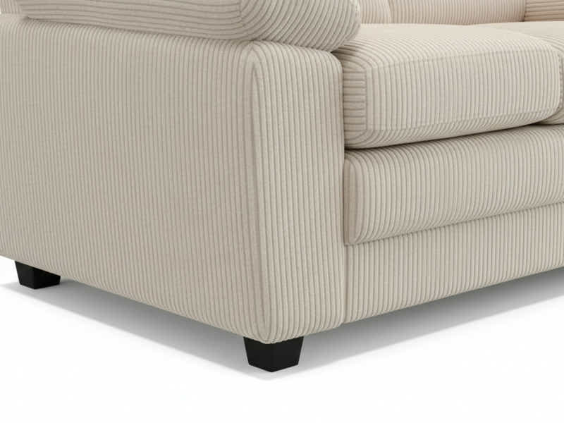 Lincole Corduroy 2-Piece Sofa Set - Beige