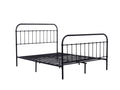 Darcy High Back Metal Bed Frame Black - King