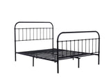 Darcy High Back Metal Bed Frame Black - King