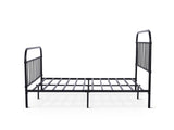 Darcy High Back Metal Bed Frame Black - King