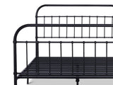 Darcy High Back Metal Bed Frame Black - King