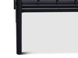 Darcy High Back Metal Bed Frame Black - King