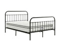 Darcy High Back Metal Bed Frame Black & Boucle22 Mattress - King