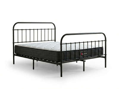 Darcy Metal Bed Frame Black & Xclusive X20 Mattress - King
