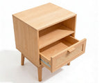 Naturlig Double Storage Bedside Table