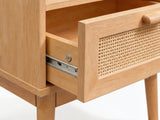 Naturlig Double Storage Bedside Table