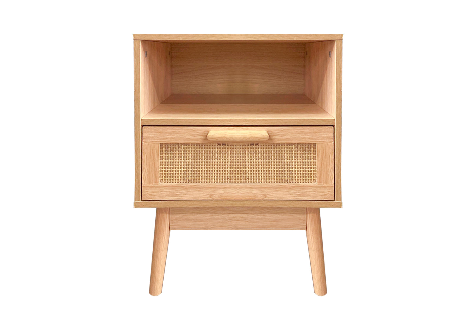 Naturlig Double Storage Bedside Table