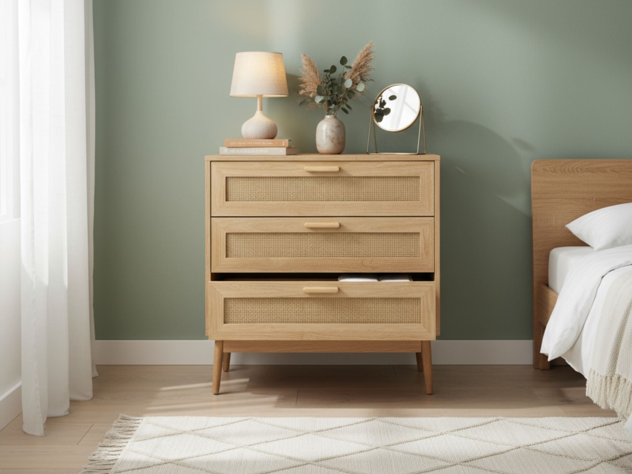 Naturlig Chest of 3 Drawers | 80cm Wide Lowboy Dresser | TSB Living NZ