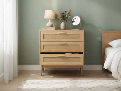 Naturlig 3-Drawer Chest