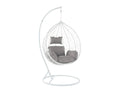 Outdoor Swing Egg Chair - White & Grey
