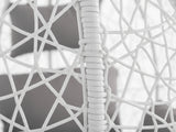 Outdoor Swing Egg Chair - White & Grey