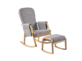 Rocking Accent Chair with Footstool